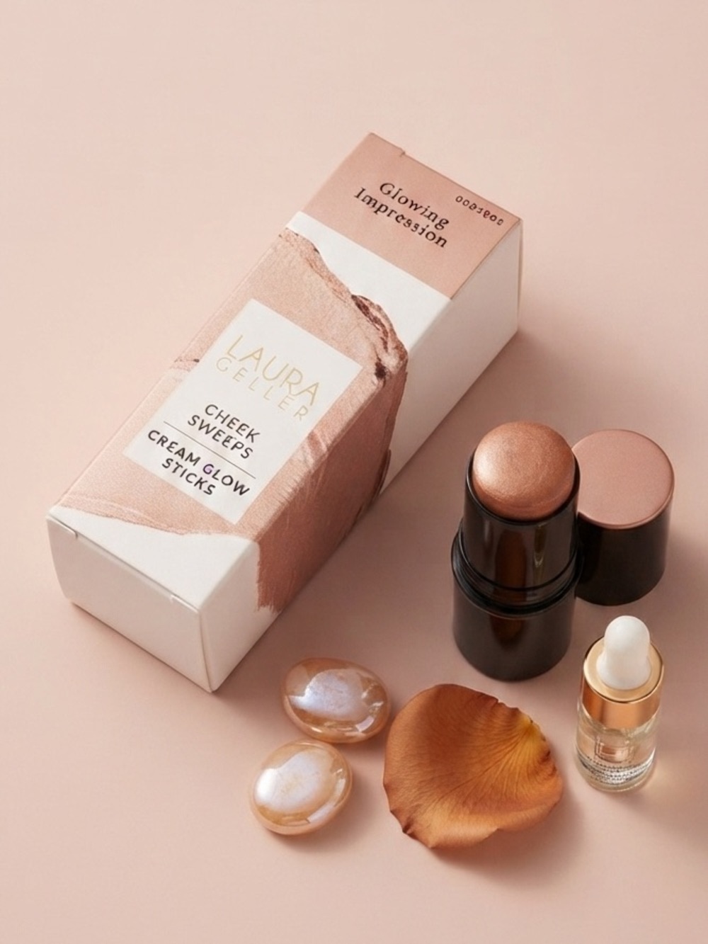 Laura Geller Cheek Sweeps Cream Glow Stick - Peachy Nude
